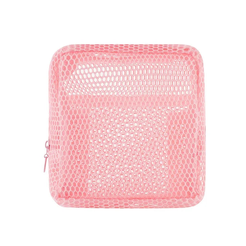 Makeup Brush Case Makeup Brush Holder Travel Waterproof Cosmetic Bag Stand-Up Foldable Makeup Cup with Zipper (Black + Pink)